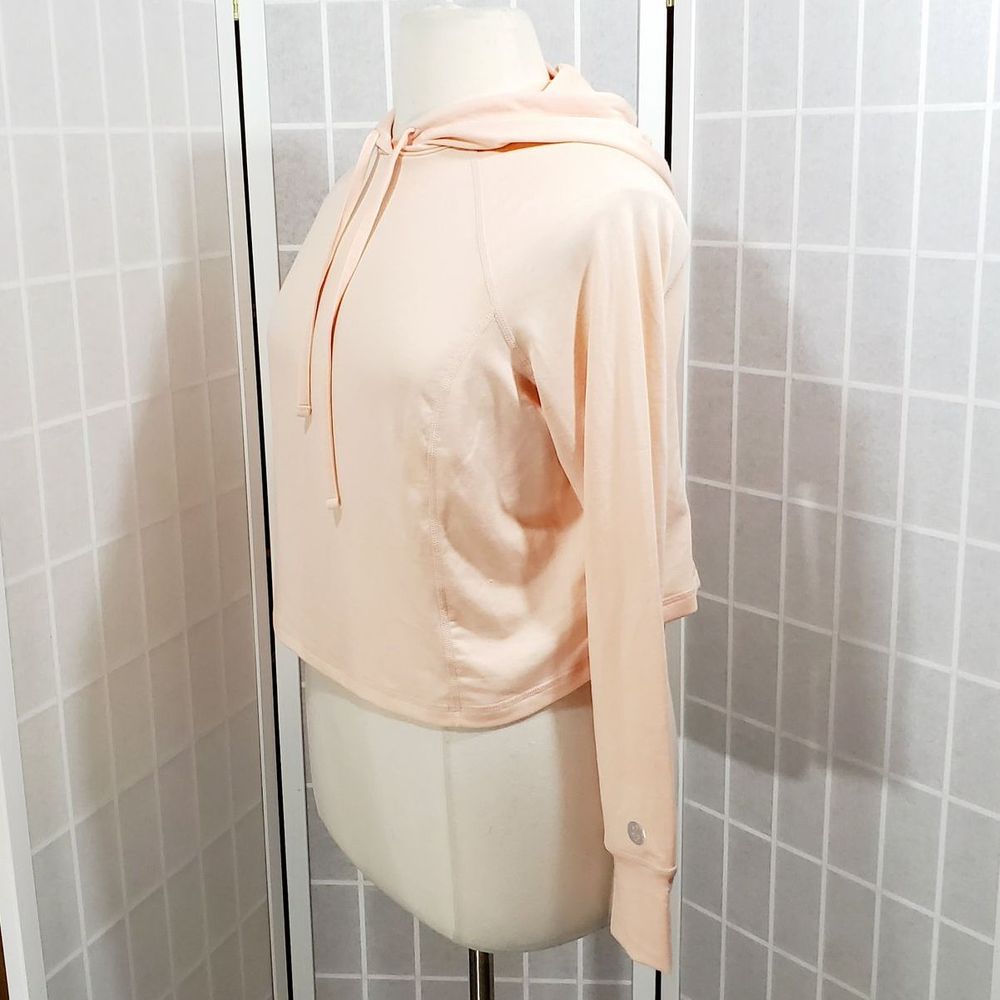 Torrid Light Pink Crop Active Hoodie Size: 00 (10) - Picture 4 of 12